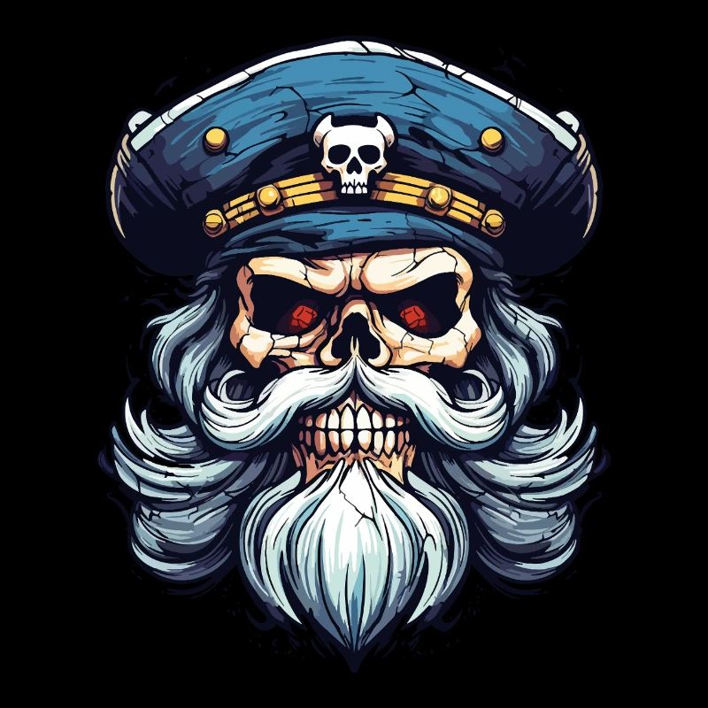 Sailor Skull Skull Captain Ahoy Ship