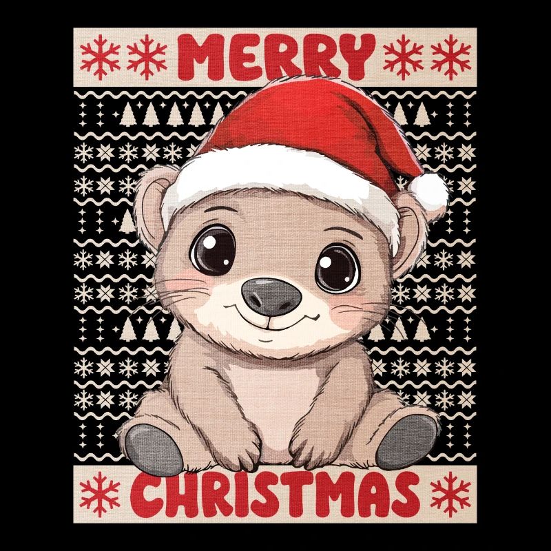 Wombat Noël mignon Noël mignon