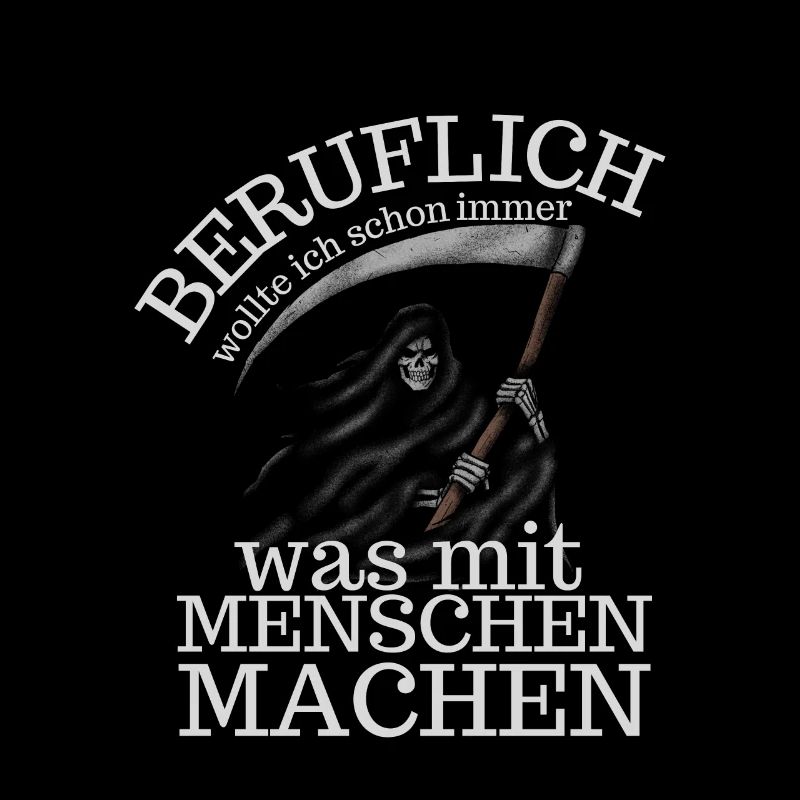 beruflich menschen machen halloween gothic spruch