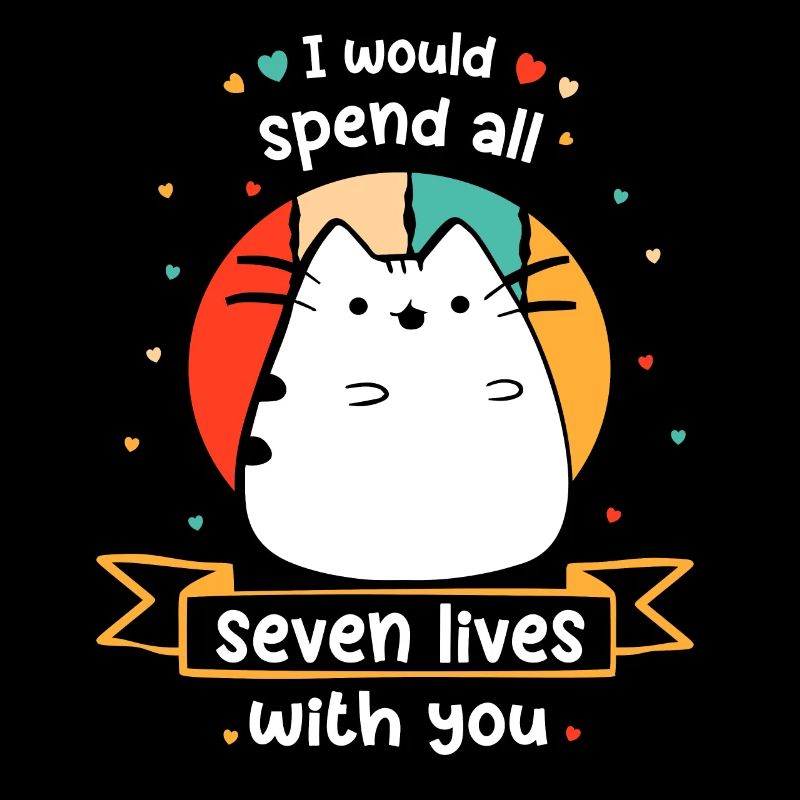 Katze lustiger Katzen Spruch Kätzchen Comic Kater