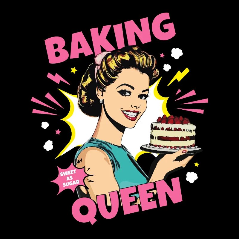 Baking Cake Baking Queen Baking Fairy Baker Pop Art