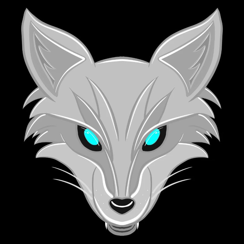 Silberfuchs - Elegantes Tierliebhaber Design
