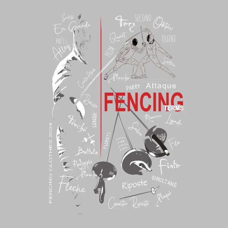 Fechten Begriffe Training Geschenk