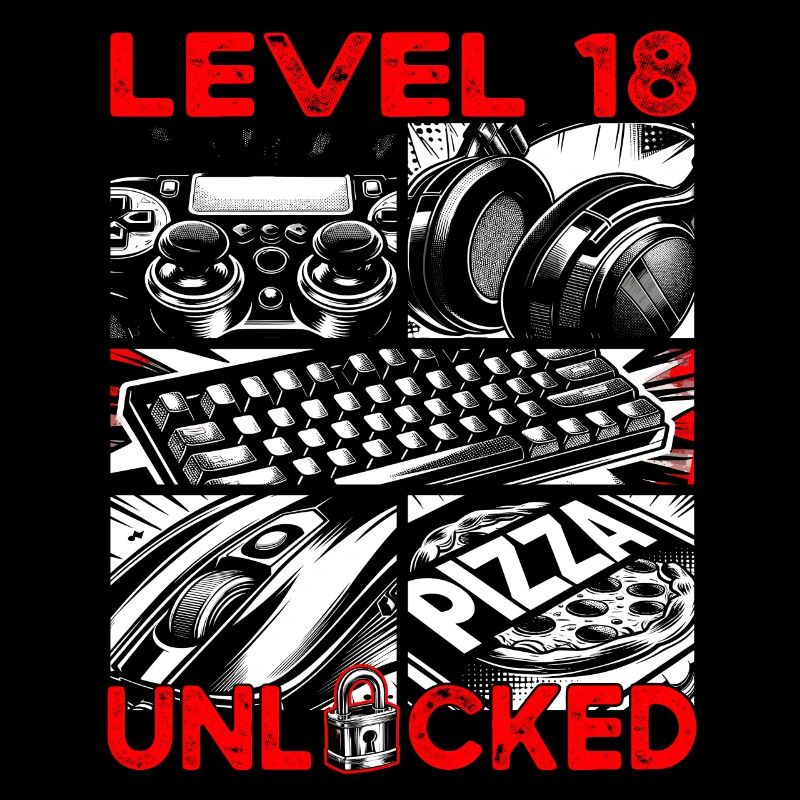 Geburtstag Level 18 freigeschaltet Gaming & Zocker