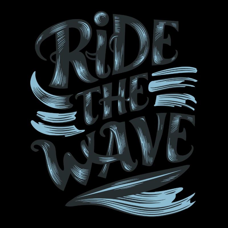 Ride the Wave Surfen Surfbrett Sommer Urlaub