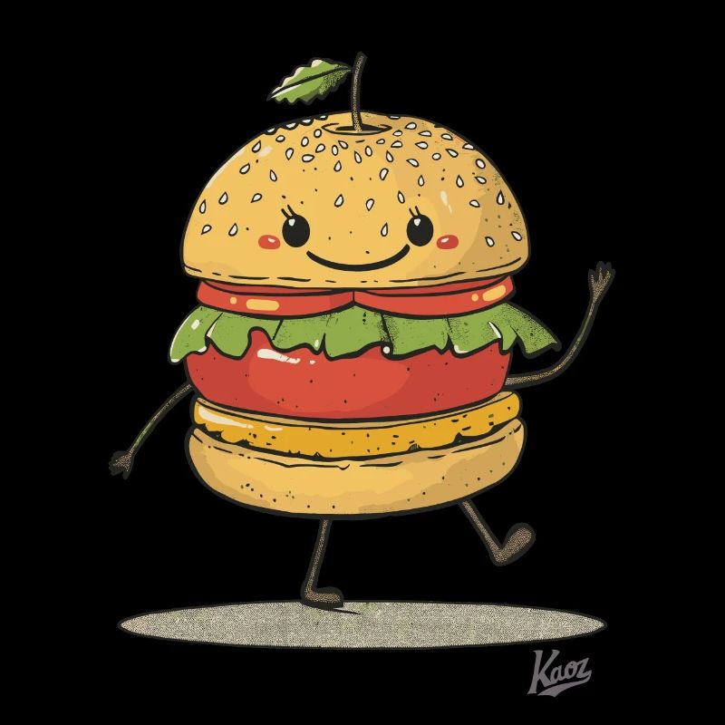 retro apfel sandwich burger
