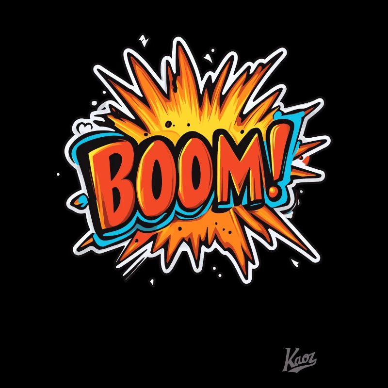 Explosion de dessin animé : Boum !