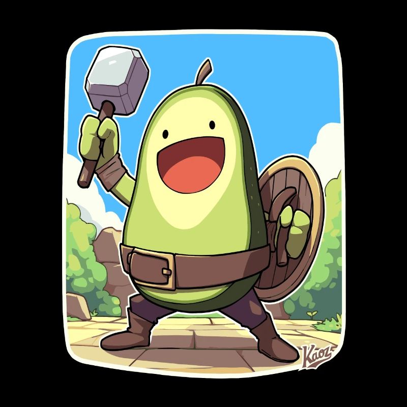 Lustige Krieger-Avocado