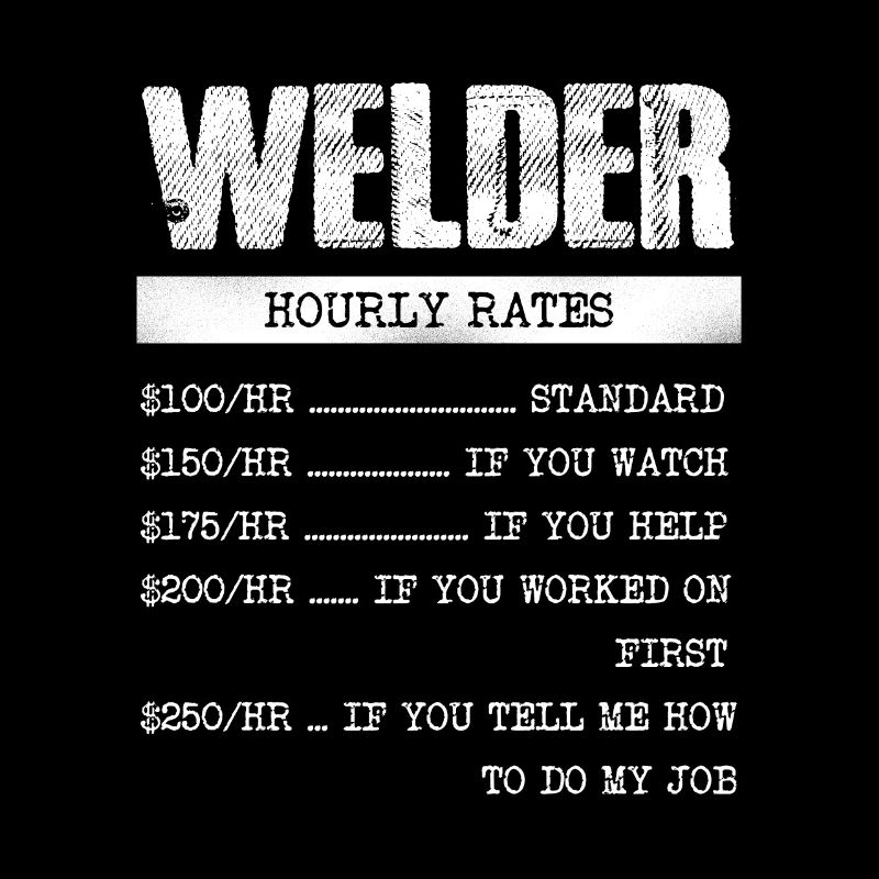 Welder Hourly Wage Humorous