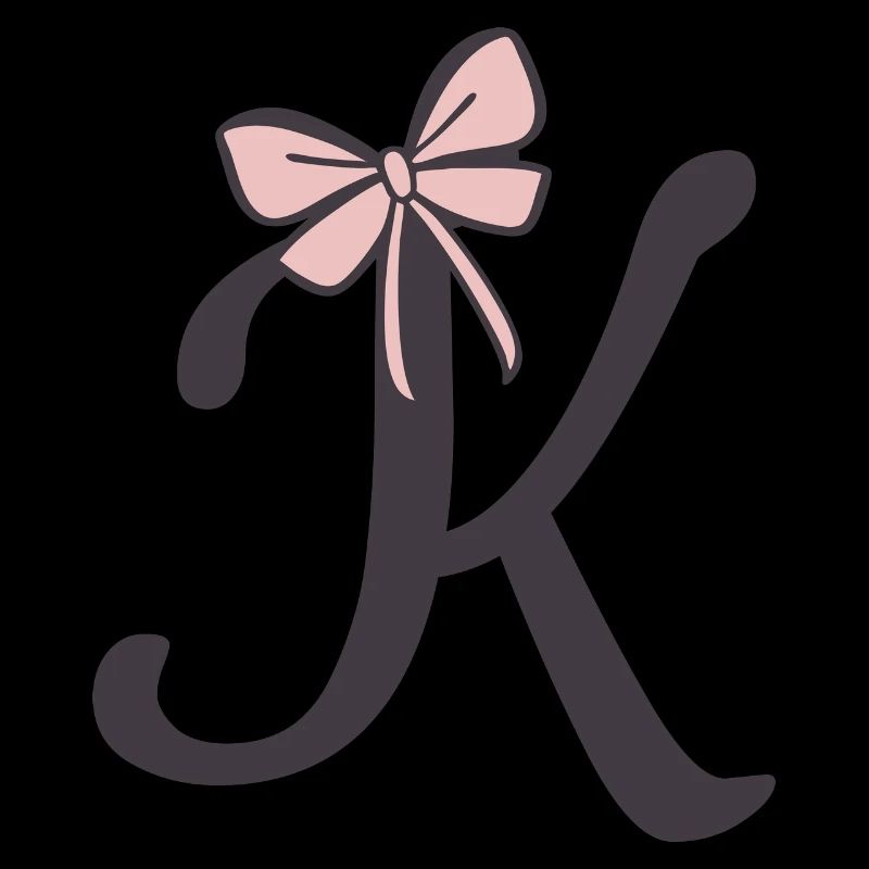 Initial letter K bow