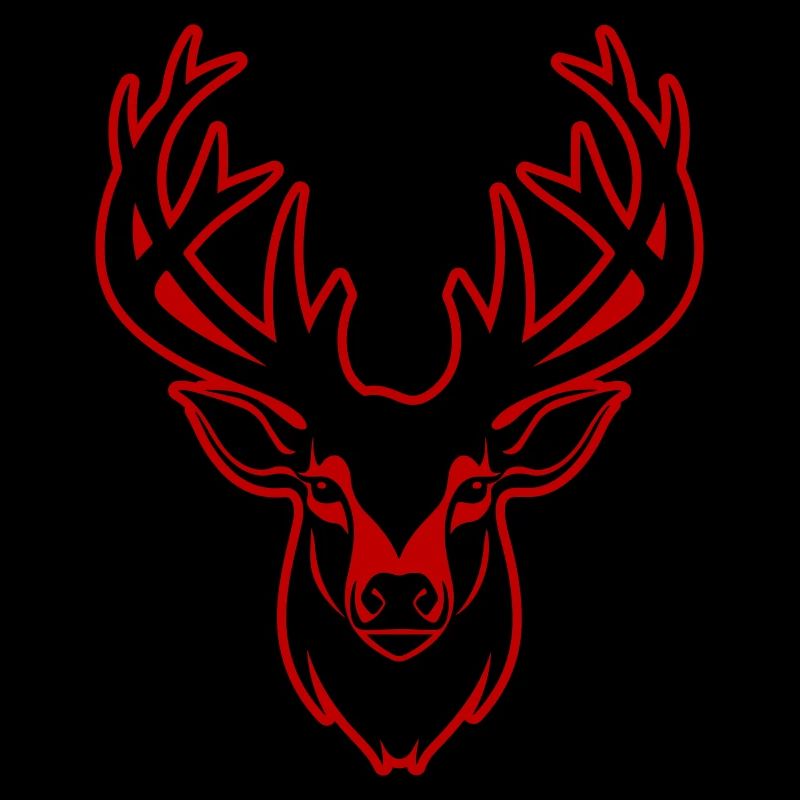 Deer Silhouette Head