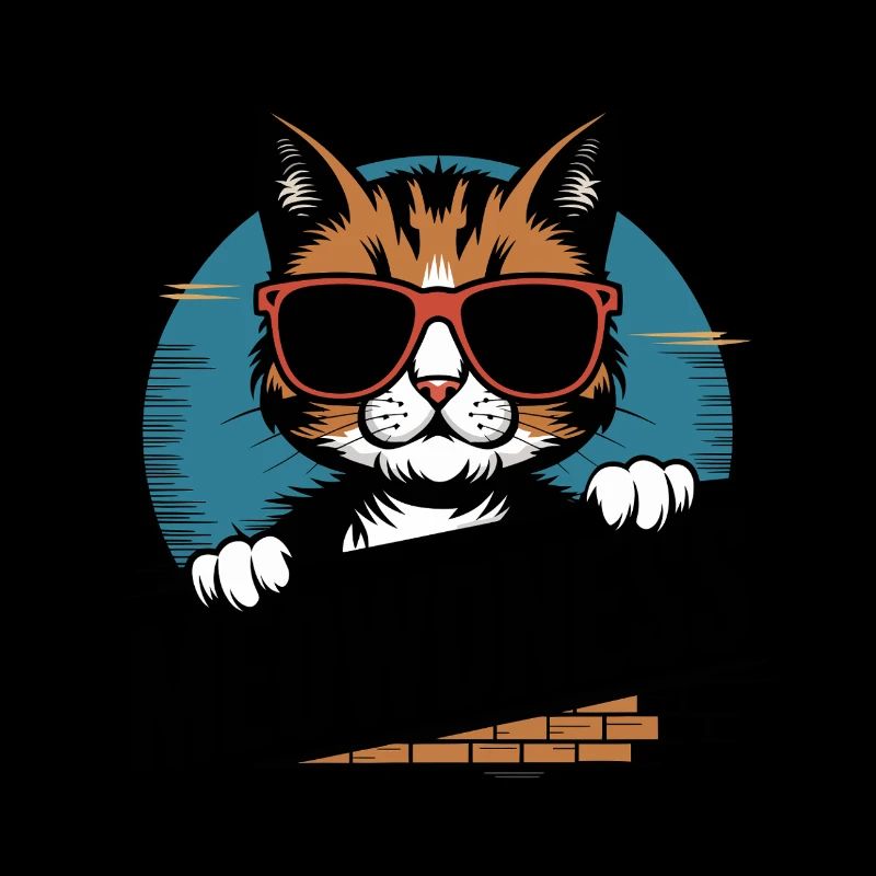 Miauen Katze Sonnenbrille