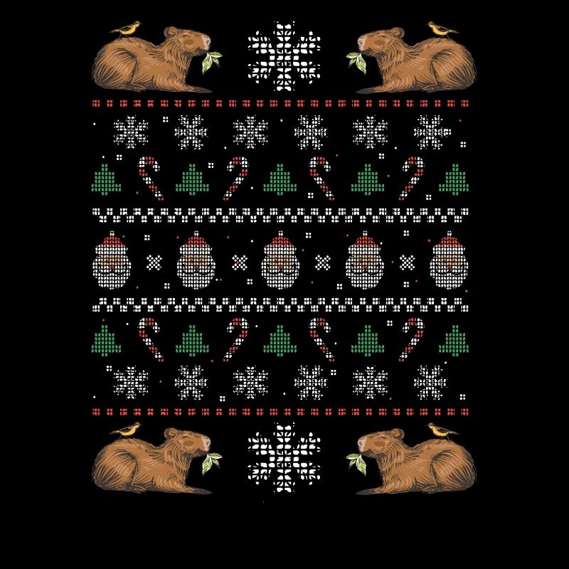 Noël Capybara Hiver Capybara Neige