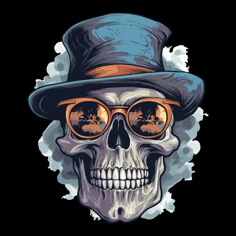 Skull Skull Lunettes de soleil Chapeau Cool