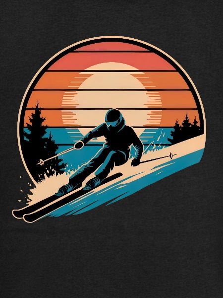 Skiing Retro Ski Vintage Ski Holiday Skier