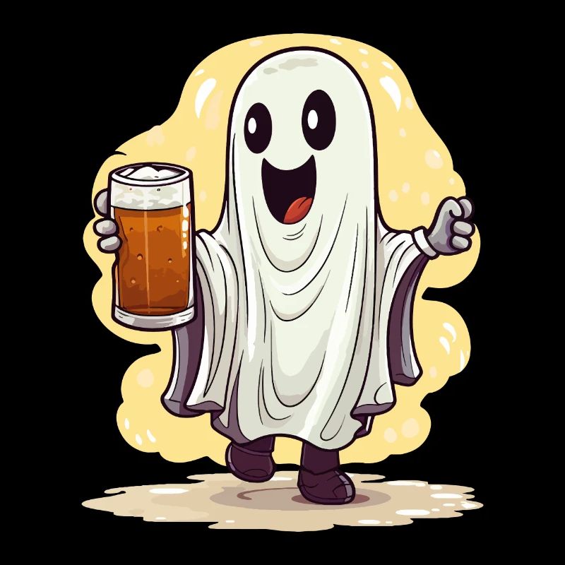 Halloween Ghost Ghost Beer Alcohol Funny