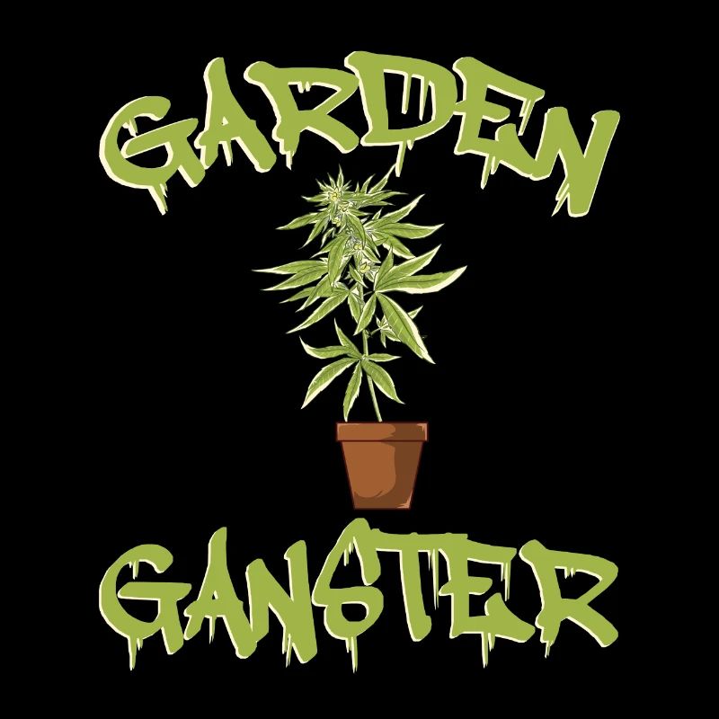 Marihuana Cannabis Weed Rauch Hanf Design Garten