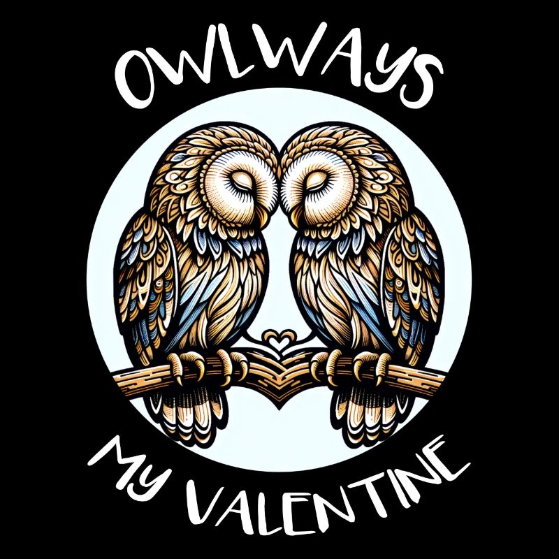 Owlways my Valentine Eule