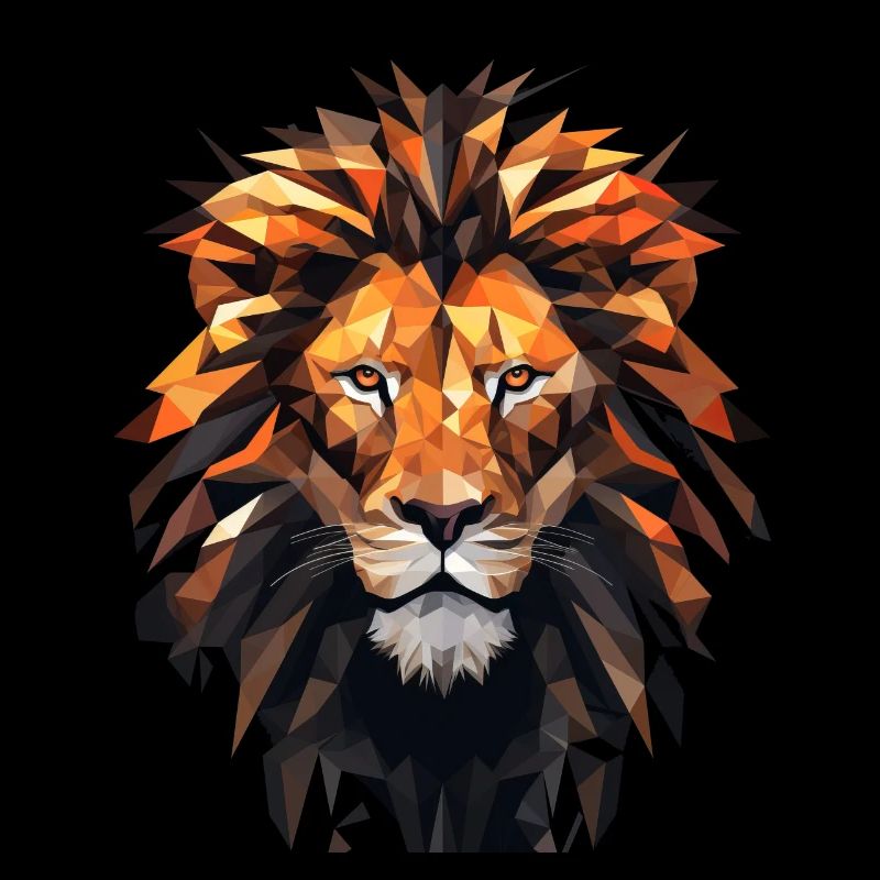 Geometric Lion Animation