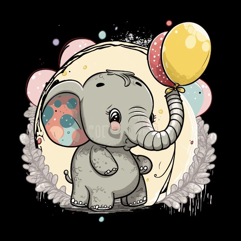 Bébé éléphant amour