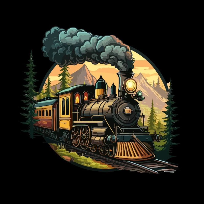 Zeitreise: Eine altmodische Dampfeisenbahn