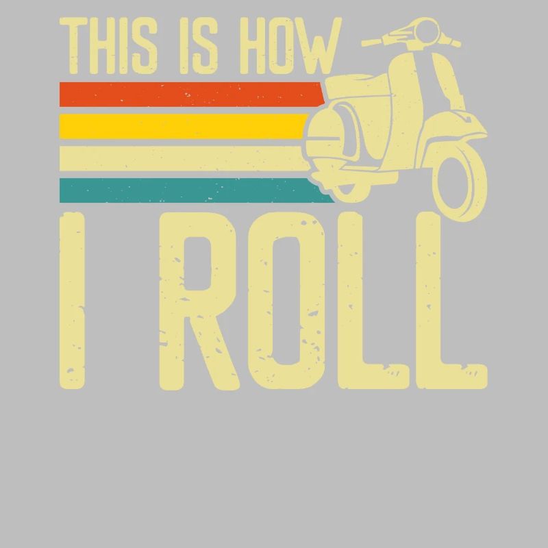 Roller Rollerfahrer Motorroller