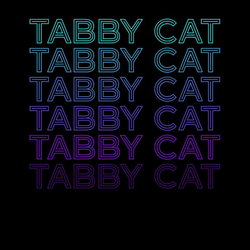 Tabby Cat Orange Cat Retro