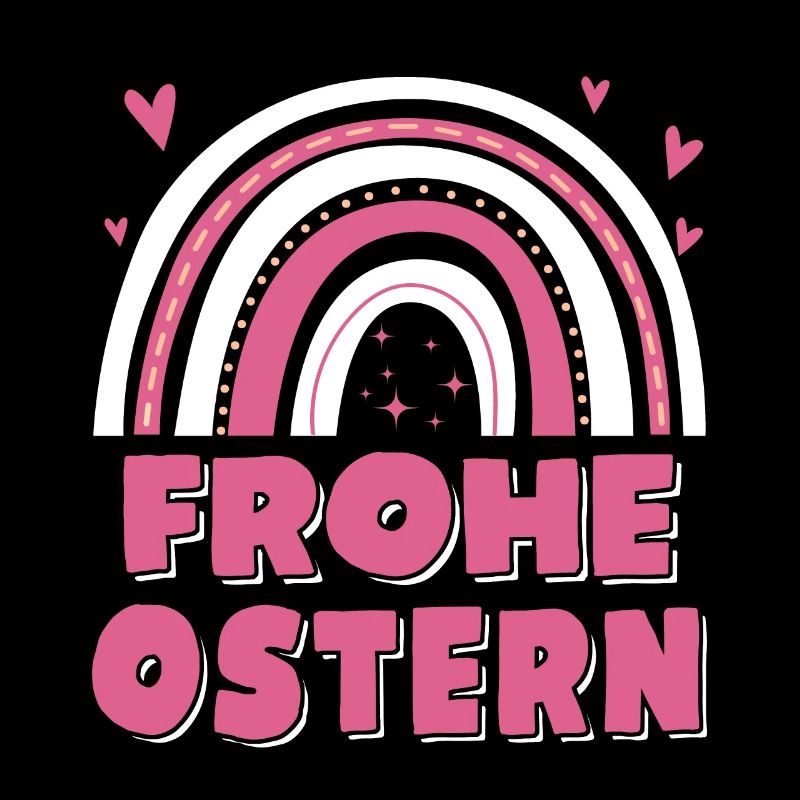 Oster Regenbogen Frohe Ostern