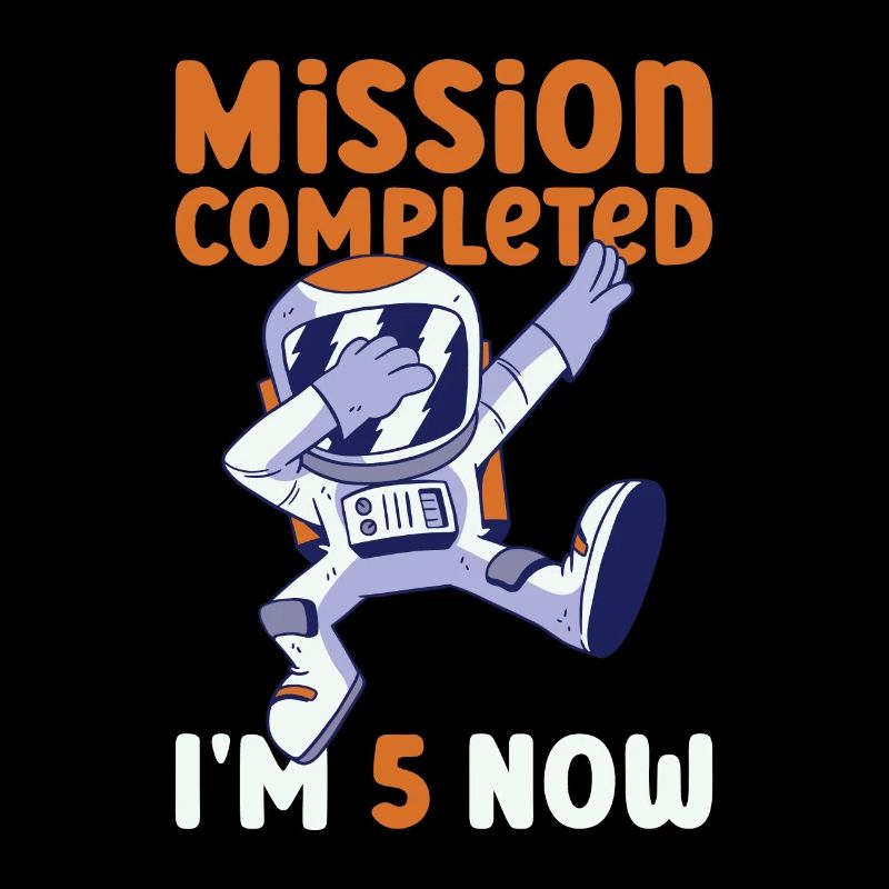 5th birthday astronaut 5 years