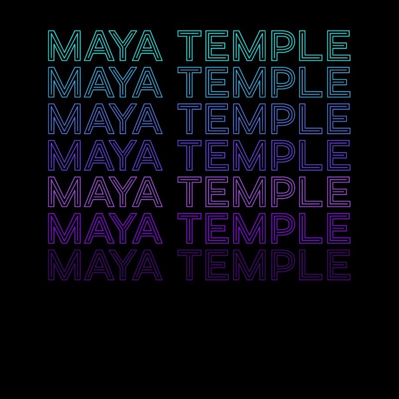 Mayan Temple Ancient Mayan Pyramid Aztecs Retro