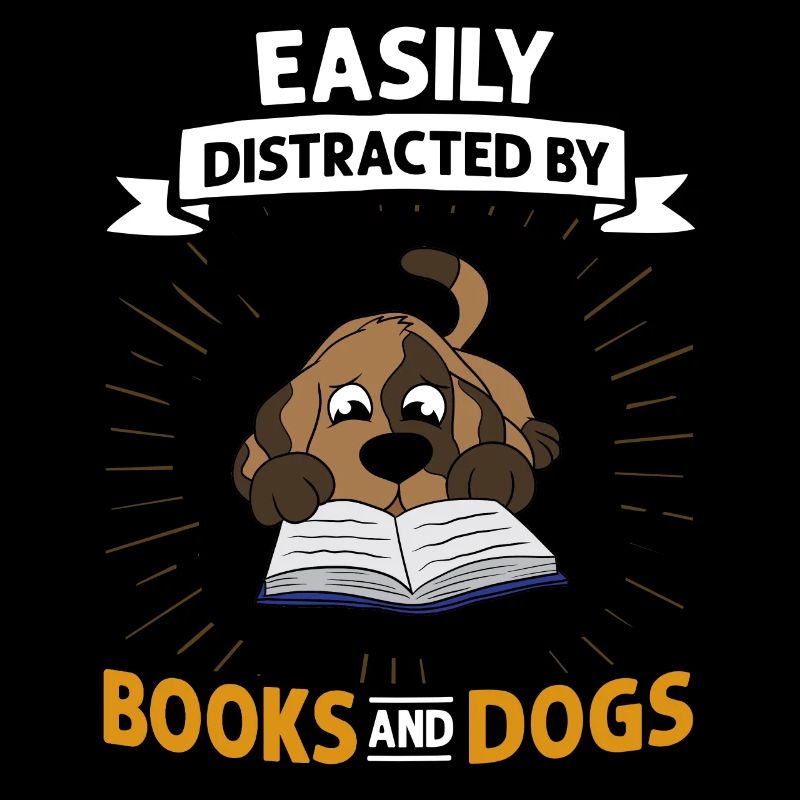 Book Dog Reading Bookworm Librarian Reader