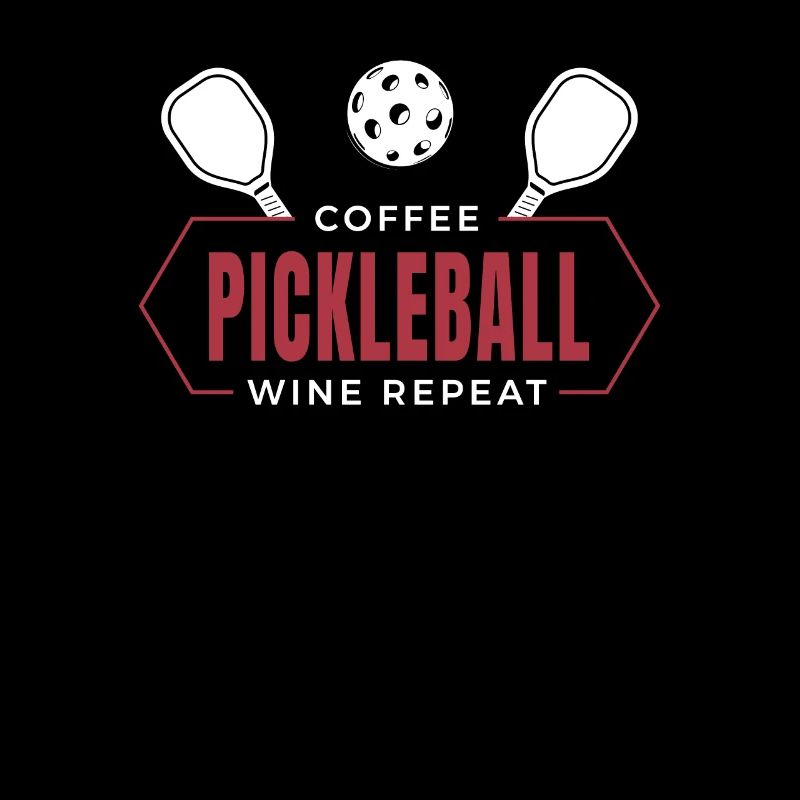 Café Pickleball Vin Répéter