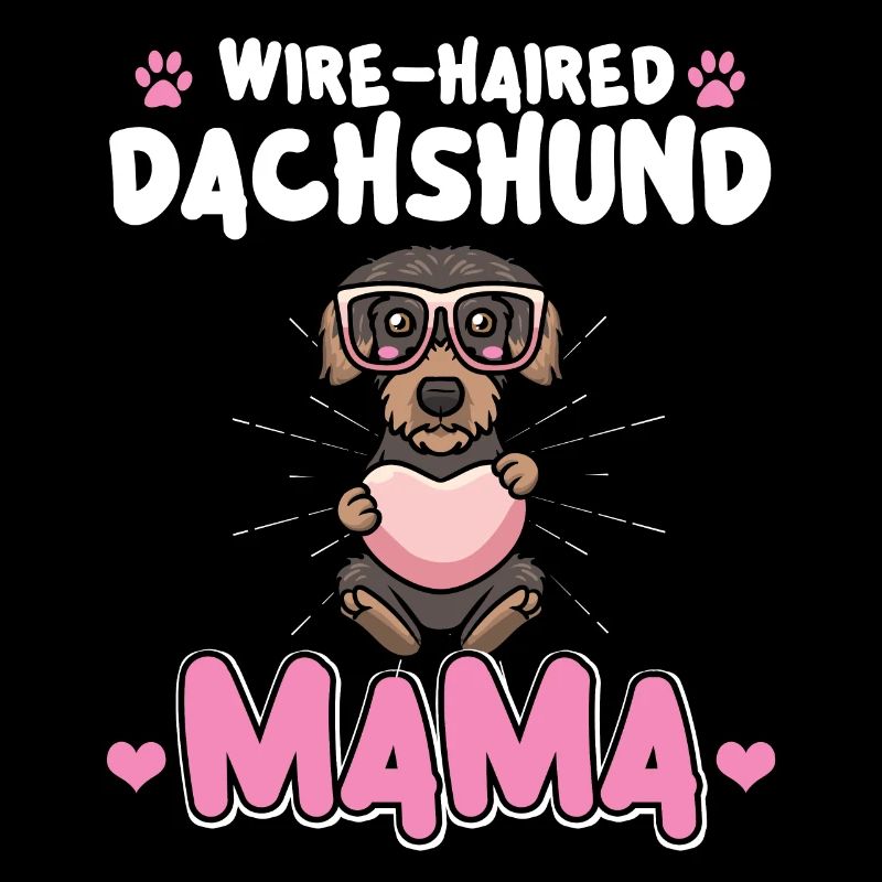 Rough-haired dachshund Mama