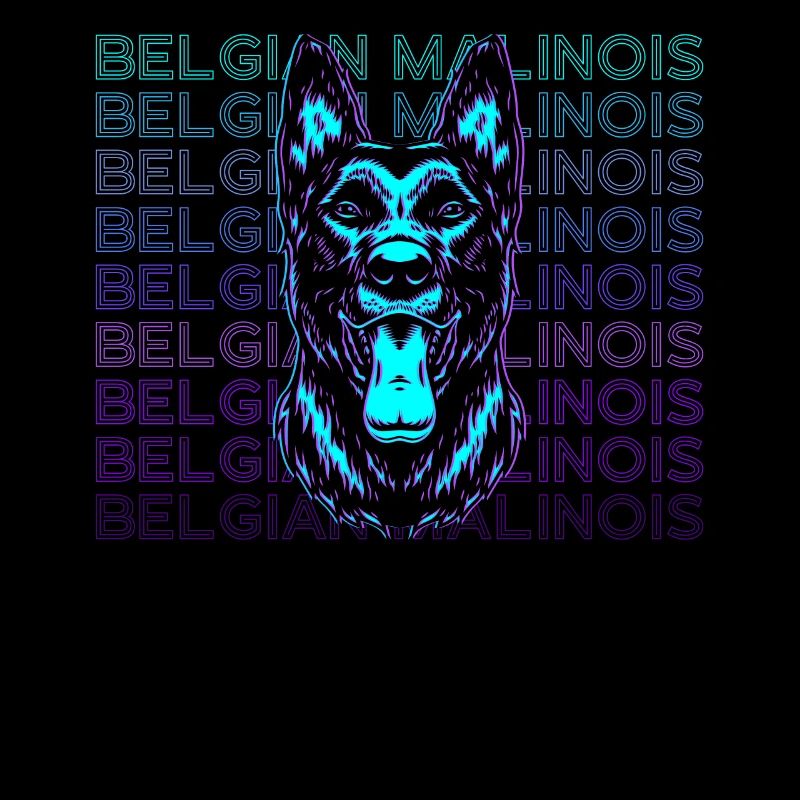 Belgian Malinois Retro Gift