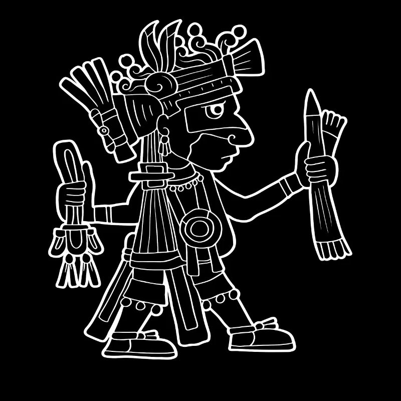 Ahuiateteo Aztec god Maya Inca Toltecs