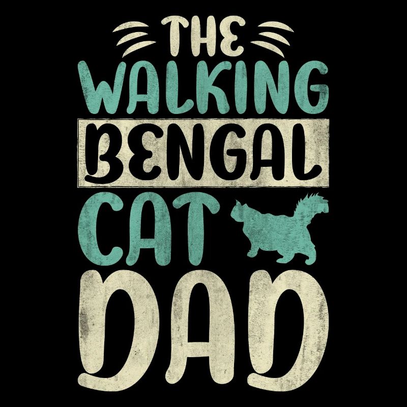Le chat bengale marchant Papa Chat Chat Marche