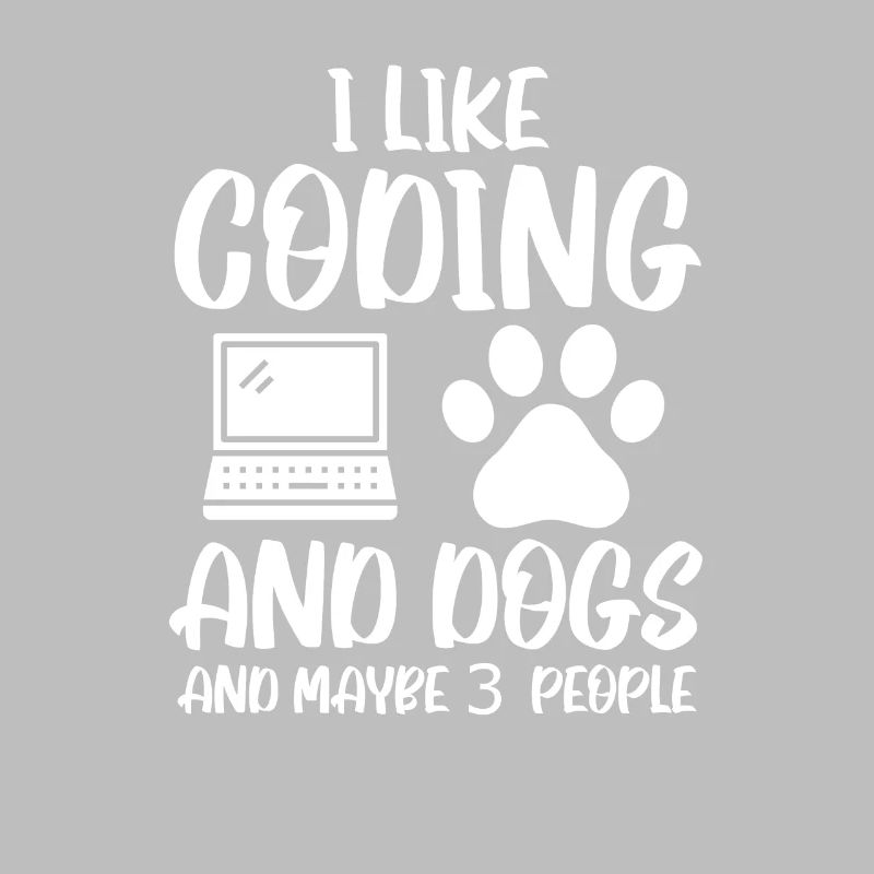 Coding und Hunde Programmierer Coder Entwickler
