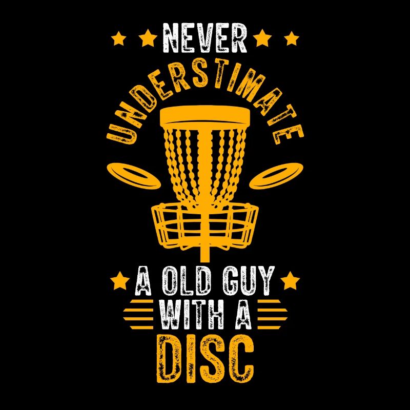 Old Guy Disc Golf Vintage Ultimate Frisbee