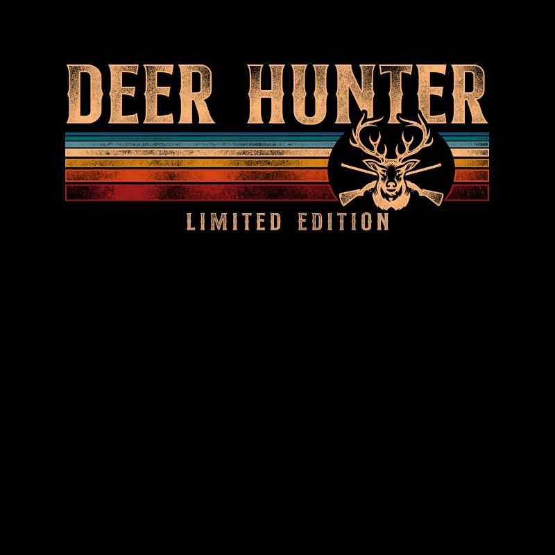 Buck Deer Hunting Hunter Retro