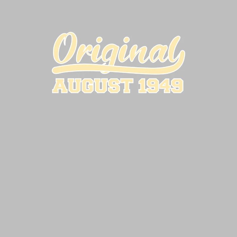73rd birthday August born 1949 Gift idea