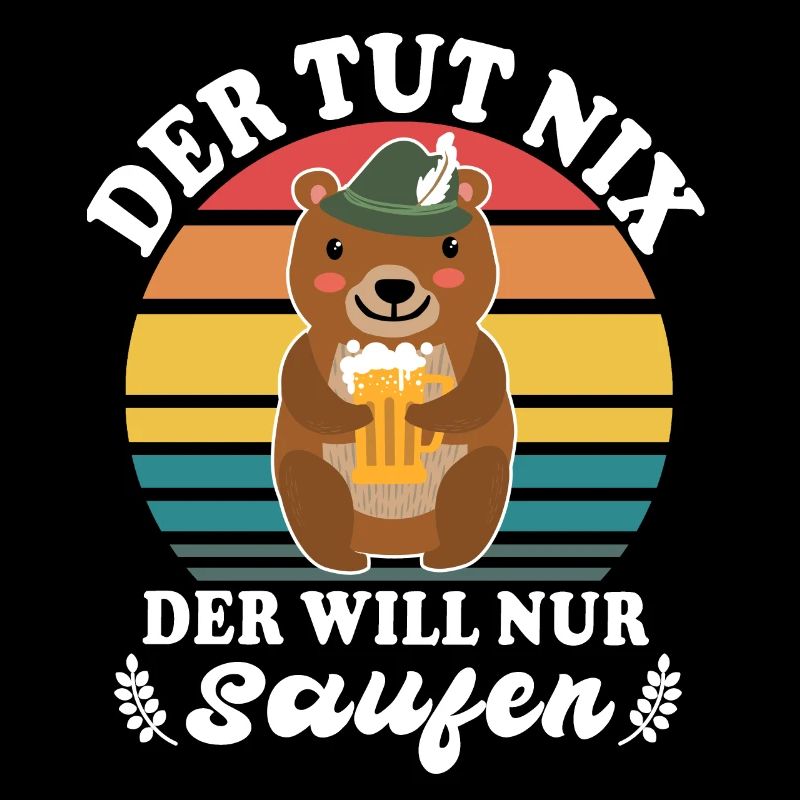 Bier Bierliebhaber Bär Biersprüche Biertrinker