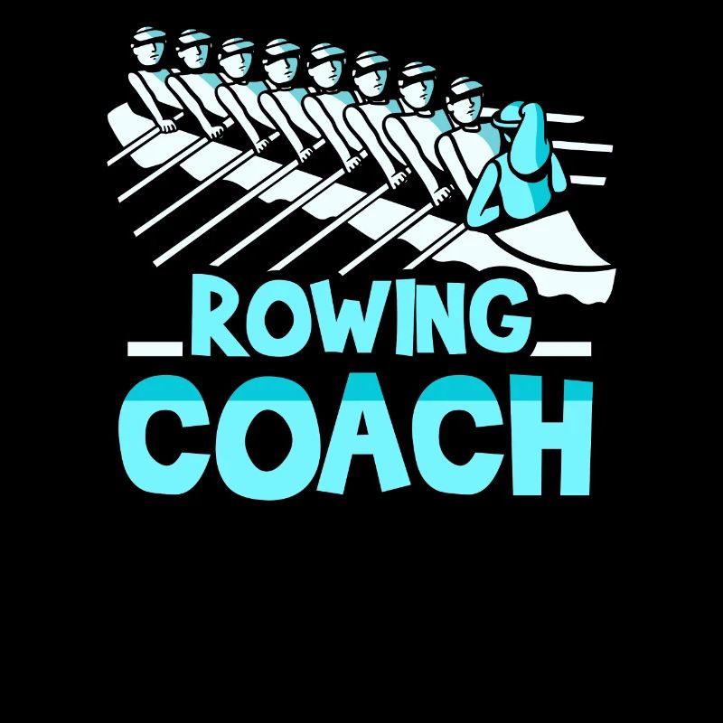Rudertrainer Trainer Ruderboot Rudern Ruderer