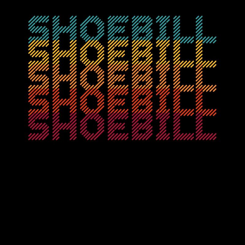 Retro Schuhschnabel Storch Vogel Flüsterer Walkopf