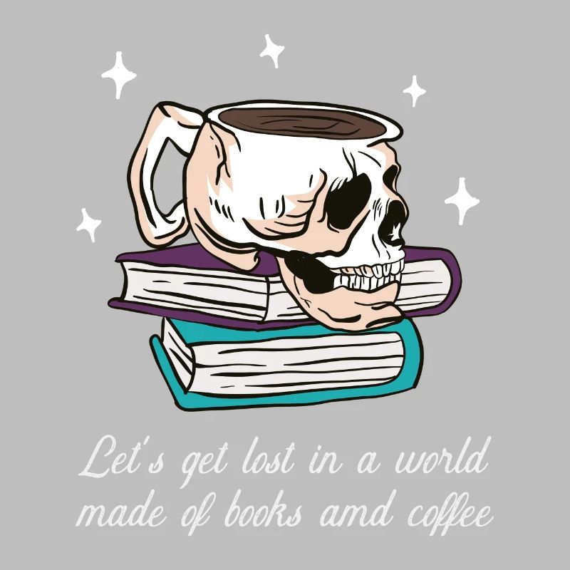 Immersion between book pages and coffee