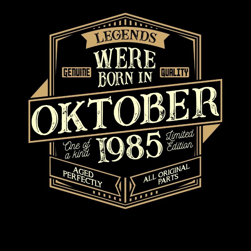Oktober 1985 Geburtstag Mann