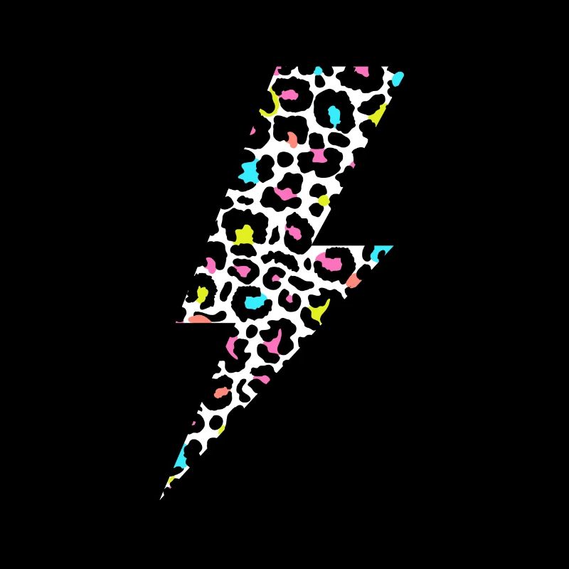Leopard Lightning bolt, Leopard Print, Leopard Lov