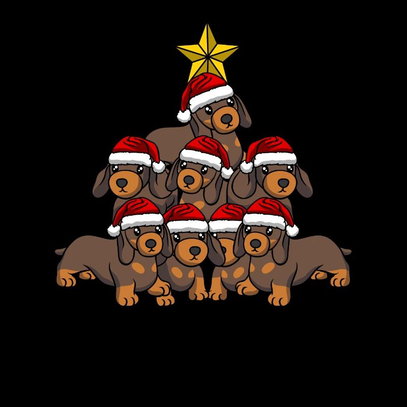 Arbre de Noël teckel