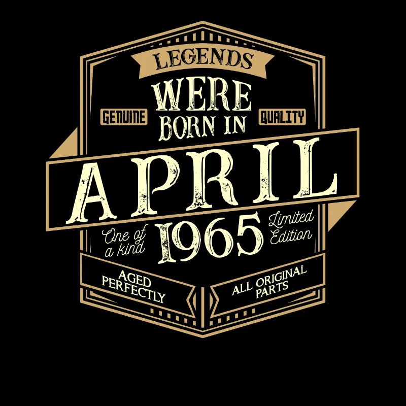 April 1965 Geburtstag Mann