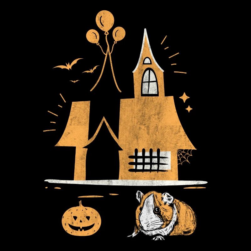 Halloween Hamster In Halloween Yard