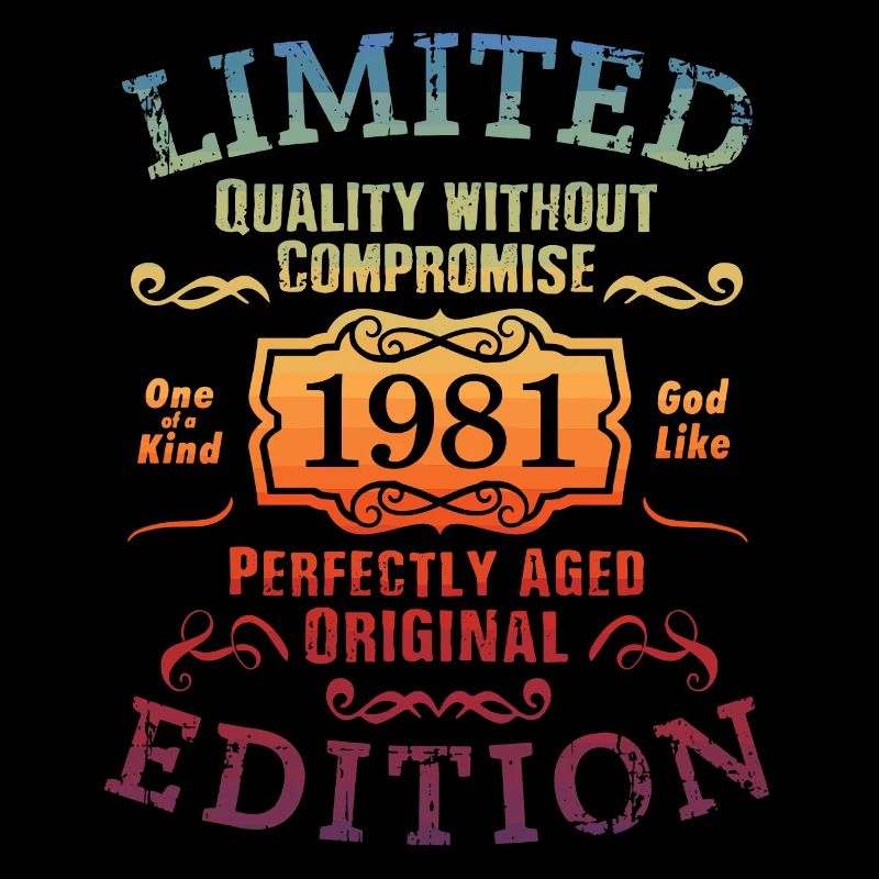 Geburtstag 1981 Limited Edition Geschenk Used Cool